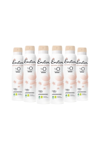Emotion Natural Bloom Kadın Sprey Deodorant 6 x 150 ML