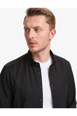 Pierre Cardin Erkek Siyah Gömlek Desenli 50325365-vr046