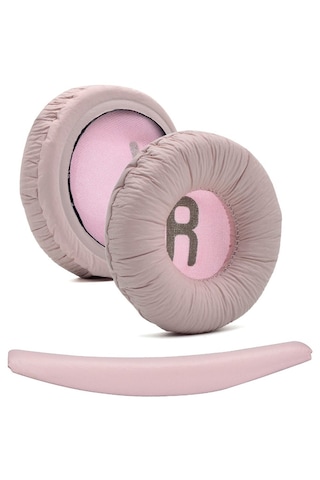 Jbl İle Uyumlu Kulaklık Pedi Süngeri Tune T500bt 510bt 520bt T560bt 570bt T450 460 Jr300 310 Kafa Koruma Yastık Kapak Yalıtım Pembe