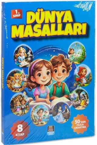 1. Sınıflara Dünya Masalları Seti 8 Kitap Kelime Anahtarı Çı...