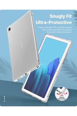 Samsung Uyumlu Galaxy Tab A7 Lite T220 T225 T227 Kılıf Darbelere Dayanık - Şeffaf
