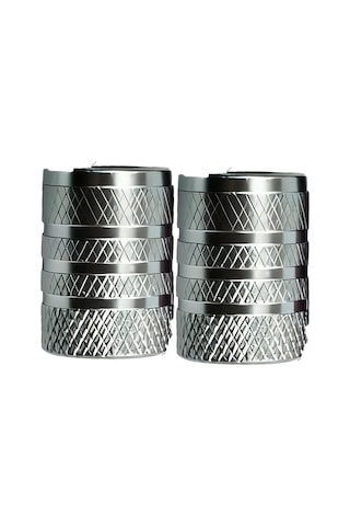 Moveevo Alüminyum Renkli Lastik Valf Kapağı - Korozyona Dayanıklı, Toz Ve Nem Koruyucu, Otomobil/suv/bisiklet Uyumlu Gri