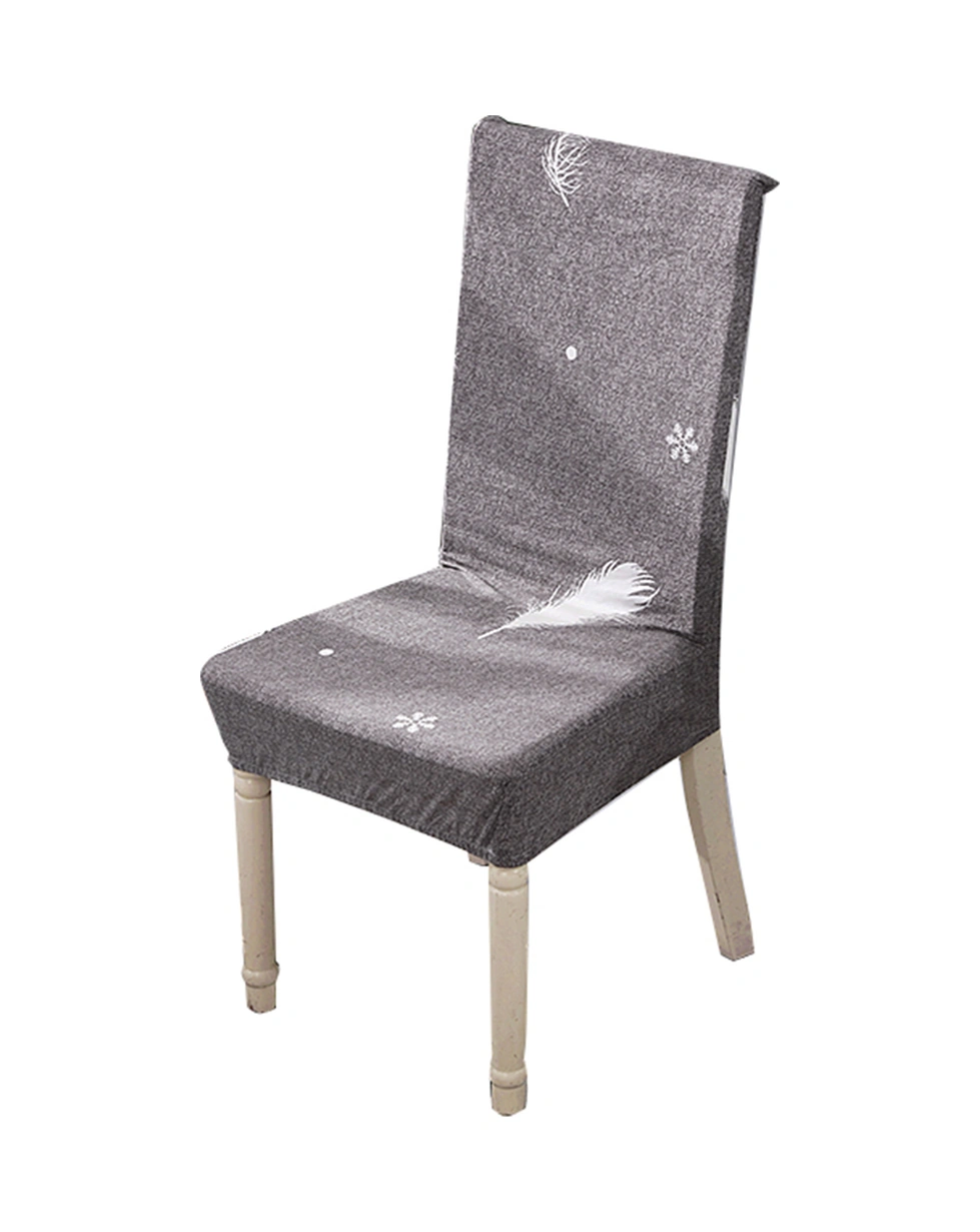 Qingmipy Beyaz Güneş Tozu Desenli Poliester Midi Koltuk Kılıfı - Yumuşak Süt İpek Fırçalı - 38-45cm Genişlik - 45-55cm Arka Yükseklik Gri