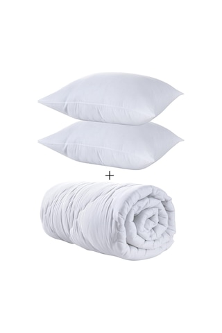 Zeynep Tekstil Çift Kişilik Silikon Yorgan Seti + 2 Yastık