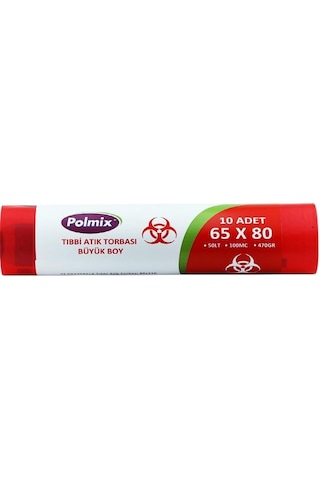 Omnipazar Polmix Atık 65x80 cm Büyük Boy Çöp Poşeti 20 Rulo