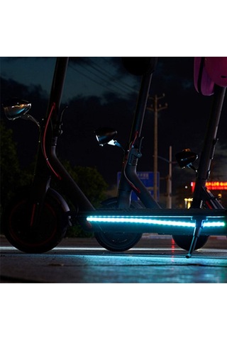 Mı Scooter Aksesuarları, Hapo Renkli Katlanabilir Led Şerit Işık Şasi Dekoratif Lamba Xiaomi Mijia M365 / M365 Pro Electric Scooter Altın
