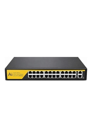 Aı Smart Switch 24 Port 10/100/1000mbps Poe Switch Yüksek Hızlı Ağ Çözümü