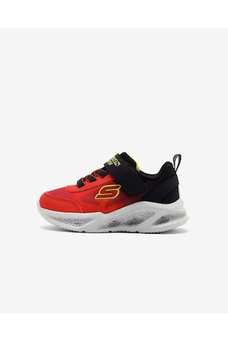 Skechers Skechers Meteor-lights - Krendox Küçük Erkek Çocuk Kırmızı Işıklı Spor Ayakkabı 401495n Rdbk Kırmızı