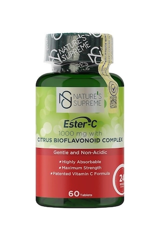 Natures Supreme Ester-C 1000 Mg C Vitamini 60 Tablet Aromasiz