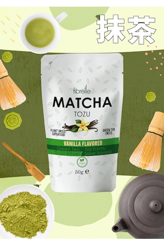 Fibrelle Matcha Vanilya Aromalı 50g