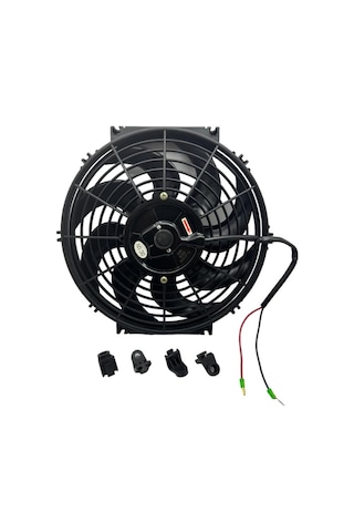 12v Fan Motoru Üfleyici Aksiyel 11 " Helis Dış Çap 320 Mm