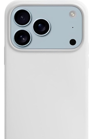 Apple iPhone Uyumlu 17 Pro 6.3'' Soft Touch Lansman Silikon Kılıf İnci Beyazı