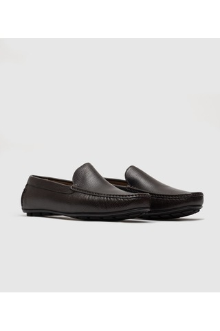 Cabani Hakiki Deri Kahverengi Erkek Loafer Ayakkabı Kahve (521643716) Kahverengi