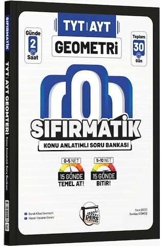 2027 Ders Platosu Tyt Ayt Geometri Sıfırmatik Konu Anlatımlı Soru Bankası
