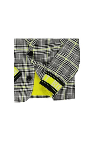 Panço Erkek Çocuk Ekose Desenli Ceket Siyah 2321Bb22002-1983 001