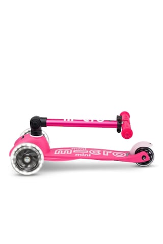 Mini Micro Deluxe Foldable Led Pink Scooter