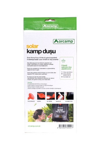 Orcamp Solar Kamp Duşu 20 Lt