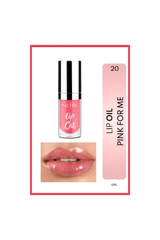 Note Cosmetique Lip Oil Nemlendirici ve Parlatıcı Dudak Bakım Yağı - 20 Pink For Me - Pembe
