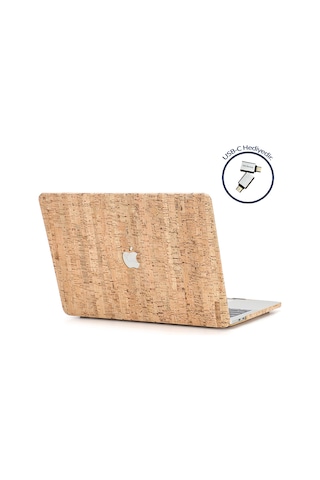 McStorey Apple Uyumlu MacBook Air ile Kılıf M1 HardCase A1932 A2179 A2337 Wood02