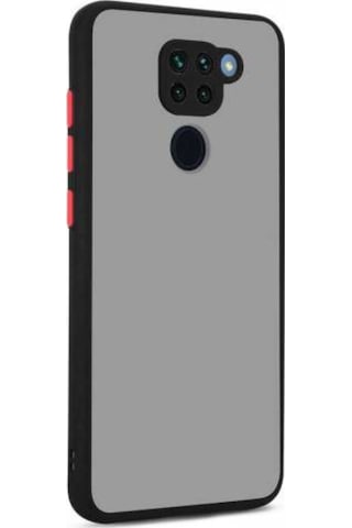 Xiaomi Redmi Note 9 Kılıf Zore Hux Düğme Ve Kapak Zıt Renk Kılıf