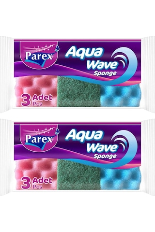 Aquawave 3'lü Bulaşık Süngeri İkili Paket