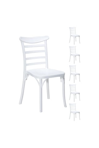 6 Adet Efes Beyaz Sandalye / Balkon-bahçe-mutfak