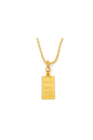 Altın Kaplama Külçe Kolye Ucu Tgr-724 Altın