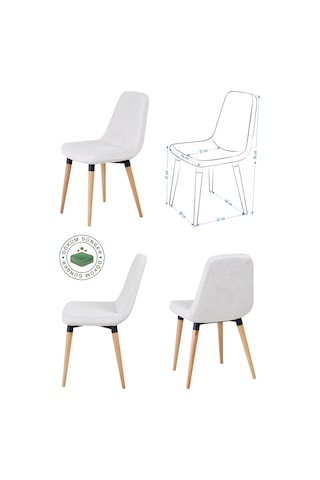 Vilinze Tosya Sandalye Tosya Bank Avanos Ahşap Mdf Açılır Mutfak Masası Takımı - 70x120+30 Cmavns-ak70120-nn-33d2-dn1-33x1-tsy2-sbyz Krem