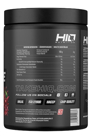 Hıq Creatine 360g Cheery Flavored Kiraz