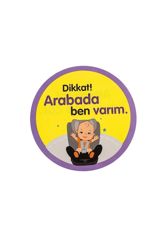 Baby Plus Arabada Bebek Var Cam Stickeri - BYP-52369-  Arabada Prens Var