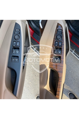 Hyundaı Tucson 2015 / 2020 Koyu Meşe Özel Ahşap Desen Full Set Torpido Konsol Kaplama