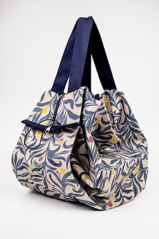 Fabric Craft Bag Yemek Taşıma Çantası Duck Kumaş Katlanabilir Büyük Boy Mutfak Taşıma Çantası Gri - Lacivert
