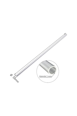 Pleksi Boru Şeffaf Akrilik Tüp Saydam 10 Mm
