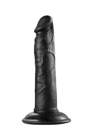 Lilitu Shop 21 Cm Realistik Vantuzlu Testissiz Zenci Dildo Penis
