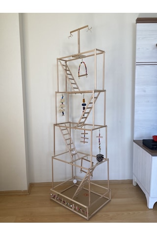 Paks Pet Ahşap Kuş Oyun Parkı No:18