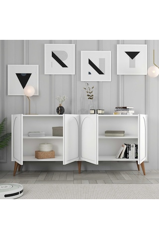Variant Lyon Konsol - Beyaz / Ceviz