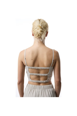 Penti Taş Rengi Luna Keten Crop Top Üst