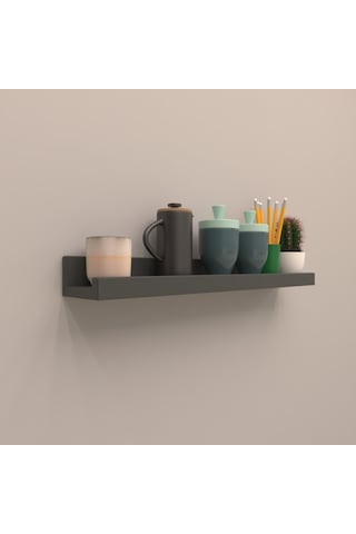 Rafkestir Setli Duvar Rafı 40 Cm Antrasit ( Mat )