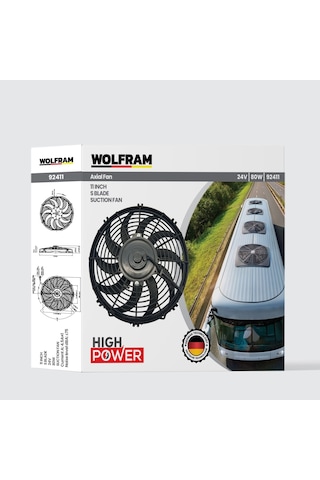 Axial Fan 11 İnch S Kanat Wolfram 92411