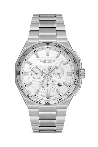 Davıd Guner Dg-8982ga-a1 Çalışır Fonksiyonlu Erkek Kol Saati. Gümüş