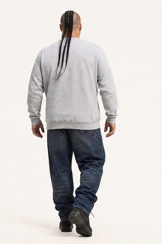 Starbattal Erkek Büyük Beden Sıfır Yaka 3ip Sweat Original 24203 Grı Melanj-2857 Gri Melanj