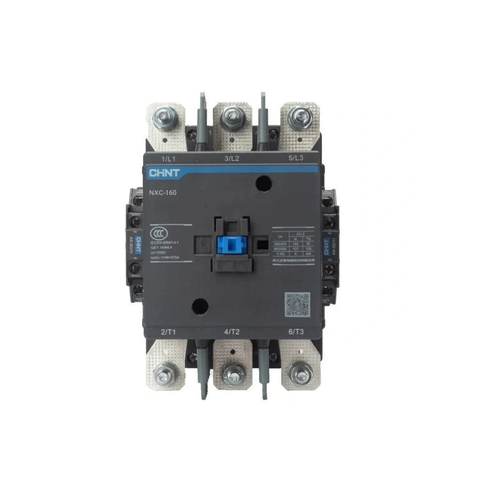 Chınt Nxc-160 220v Ac Bobinli 3p 75kw 160a 2na+2nk Yardımcı Kontaklı Kontaktör