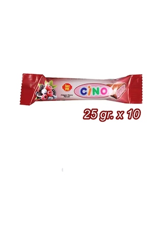 Sütlü Çikolata Kaplamalı Orman Meyveli Bar / 25 Gram X 10 Adet