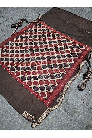 El Dokuma Yağcıbedir Antika Çuval Kök Boya Yün 75  x 120 CM