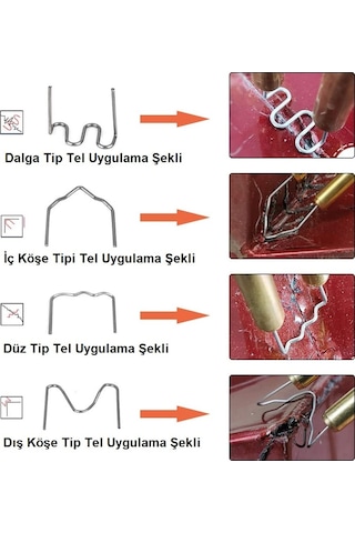 Yate10 500x Set Plastik Kaynak Zımba Teli