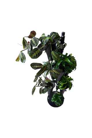 Şık Metal İskeletli Dokuzlu Saksı Standı