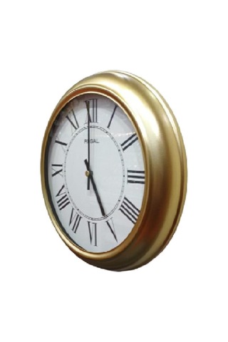 Regal 4290 Gwr Özel Seri Metal Kasa Akar Sessiz Saniyeli Duvar Saati Çok Renkli