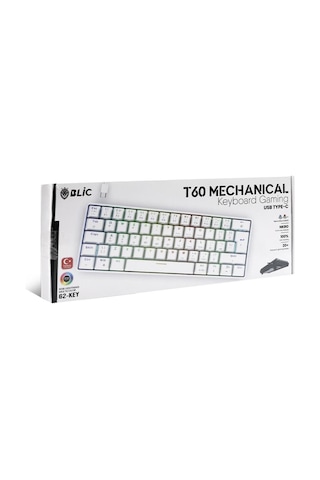 Blic Red Swicth Mini Rgb Mekanik Q Oyun Klavyesi T60