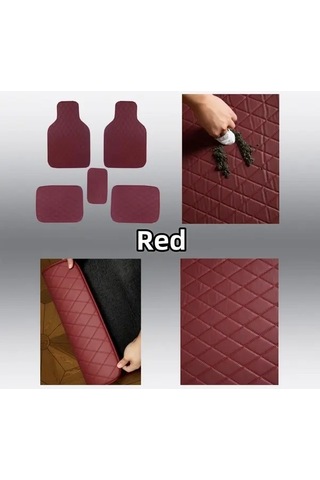 Sandwich Motion003 Audi S4 2017-2025 Kırmızı Premium Pvc Oto Paspası - Elmas Desenli Dayanıklı Otomobil İçin