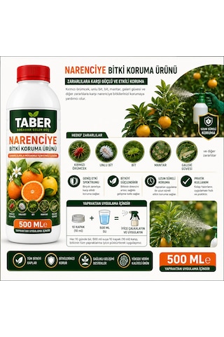 Taber Narenciye Bitki Bakım Ürünü 500 Ml Konsantre Narenciye Ağaçları İçin Yapraktan Uygulama Diğer